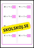Stort paket - Träna enkel division