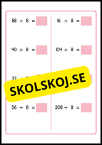 Stort paket - Träna enkel division