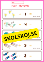 Stort paket - Träna enkel division
