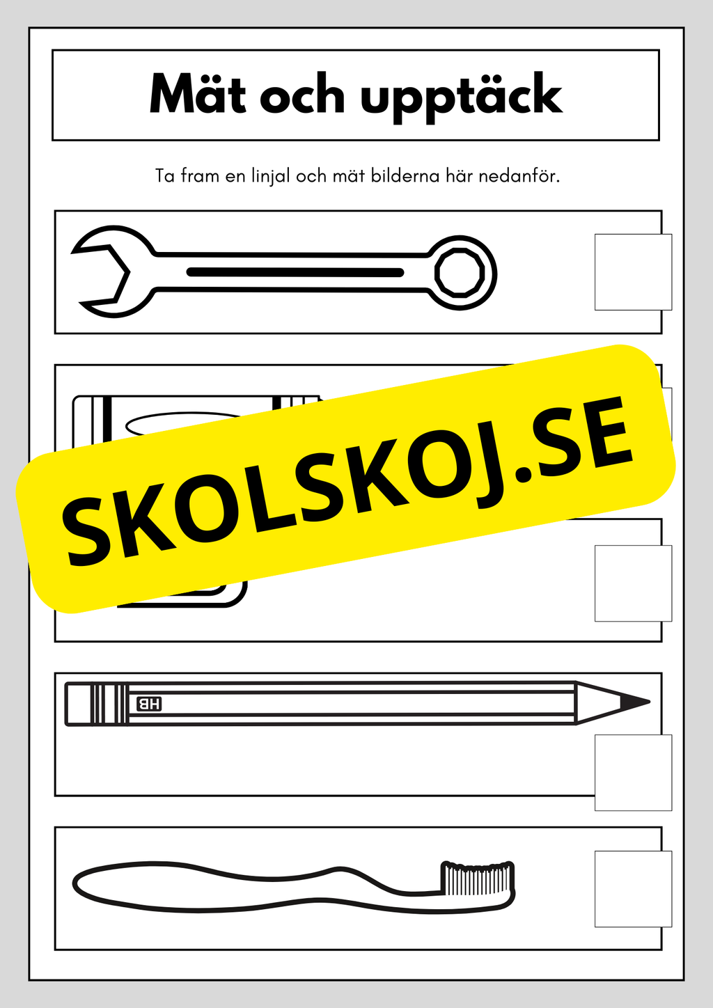 Mät och upptäck