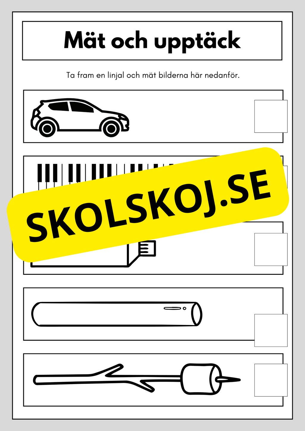 Mät och upptäck