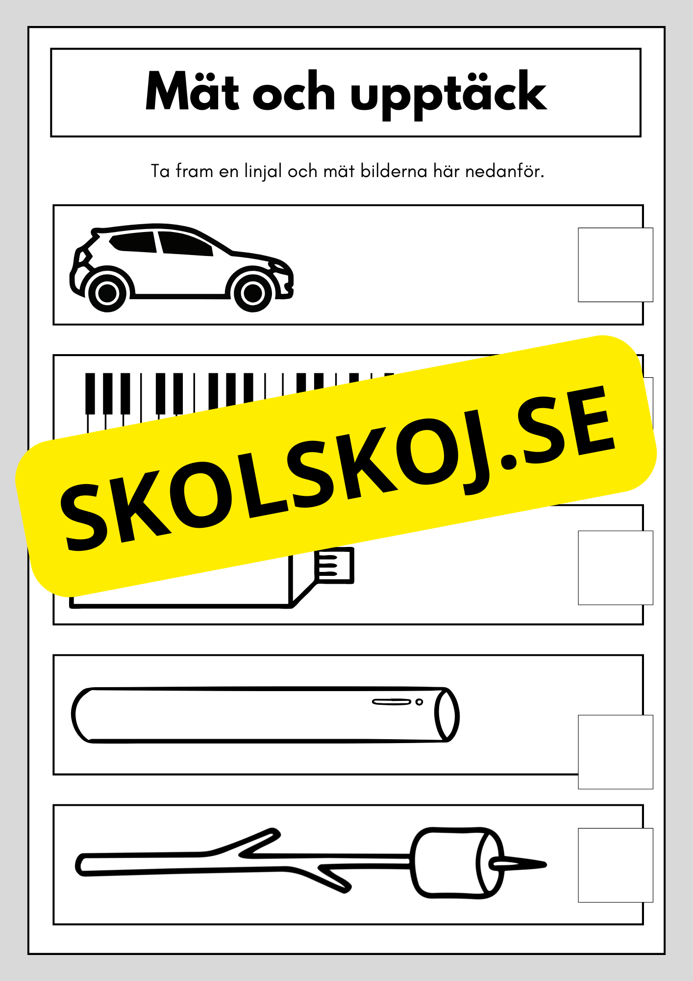 Mät och upptäck