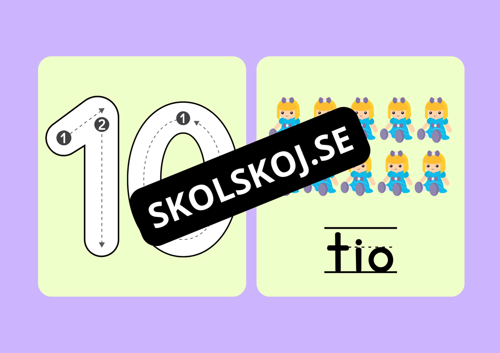 Vi lär oss siffror - Häfte
