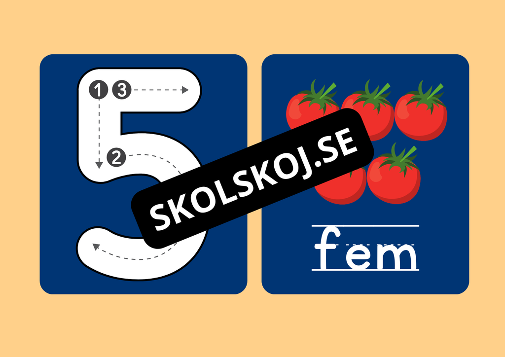 Vi lär oss siffror - Häfte