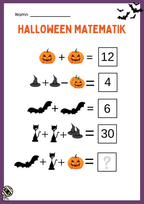 Halloween matematik - Fk - Åk 2