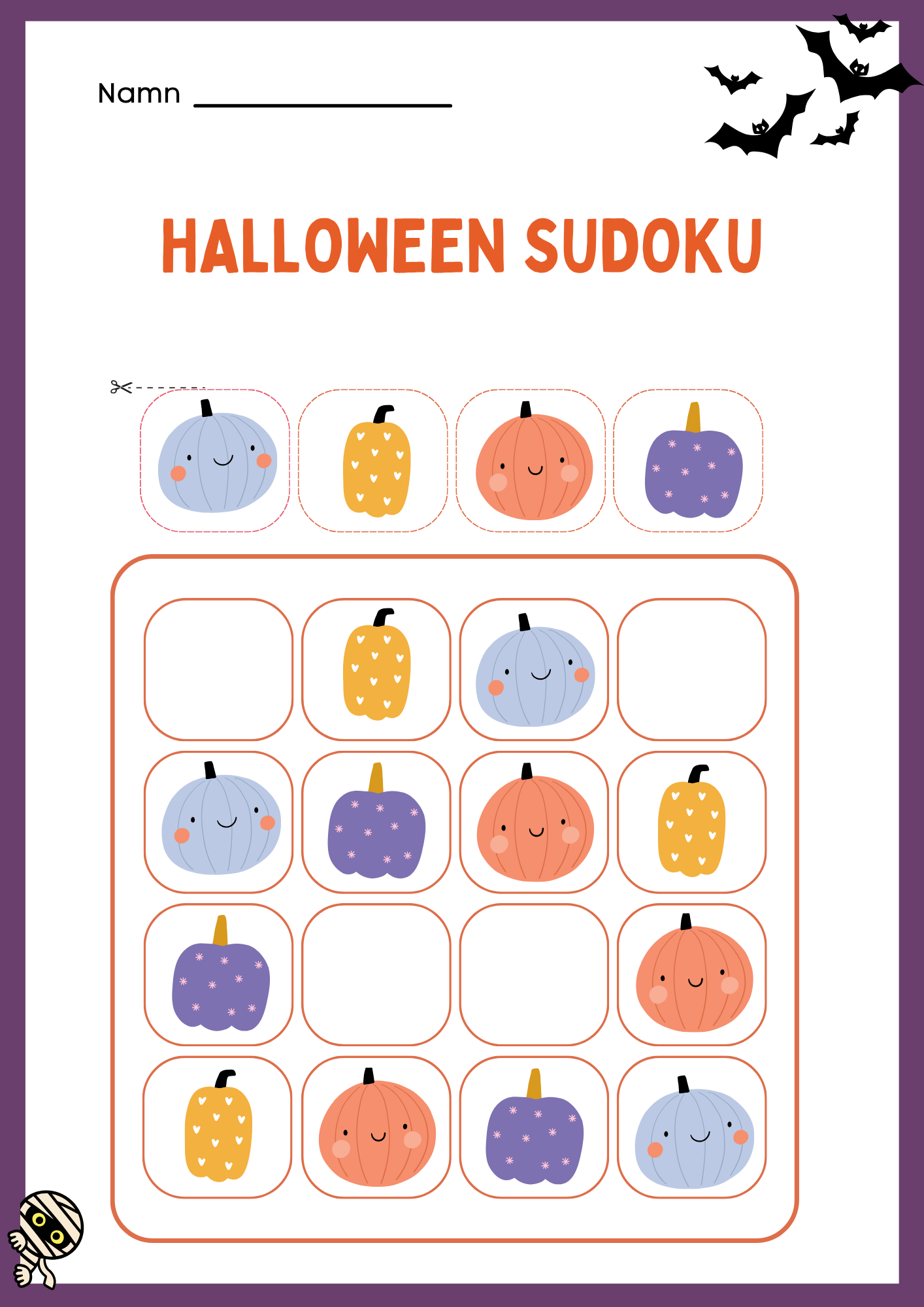 Halloween matematik - Fk - Åk 2