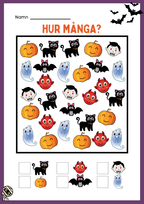 Halloween matematik - Fk - Åk 2