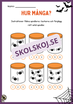 Halloween matematik - Fk - Åk 2