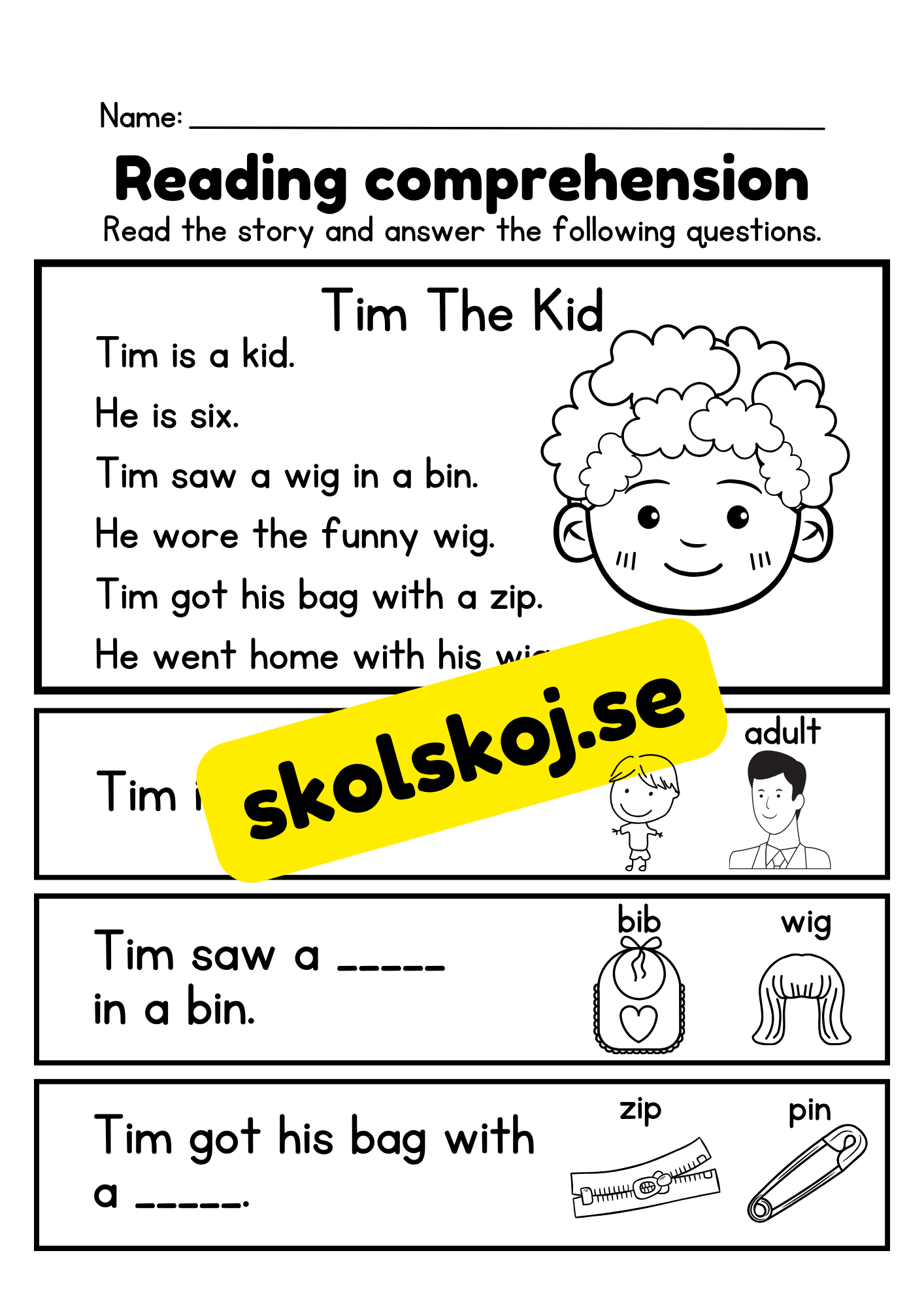 Reading comprehension - Läsförståelse - Engelska