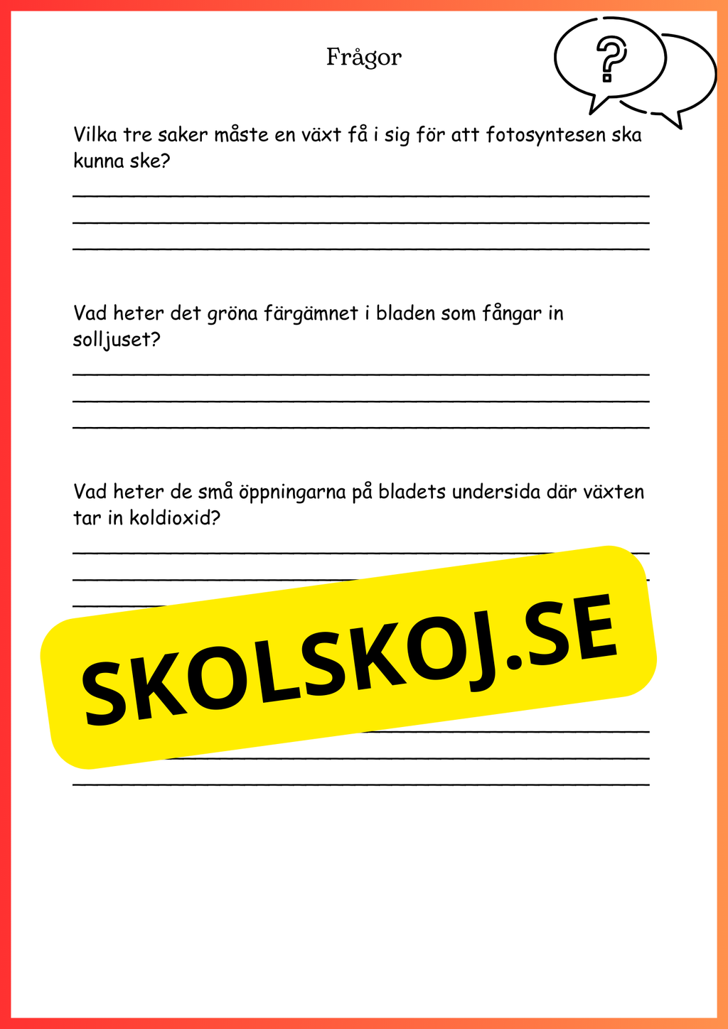 Kroppen behöver energi - Årskurs 4 - 6