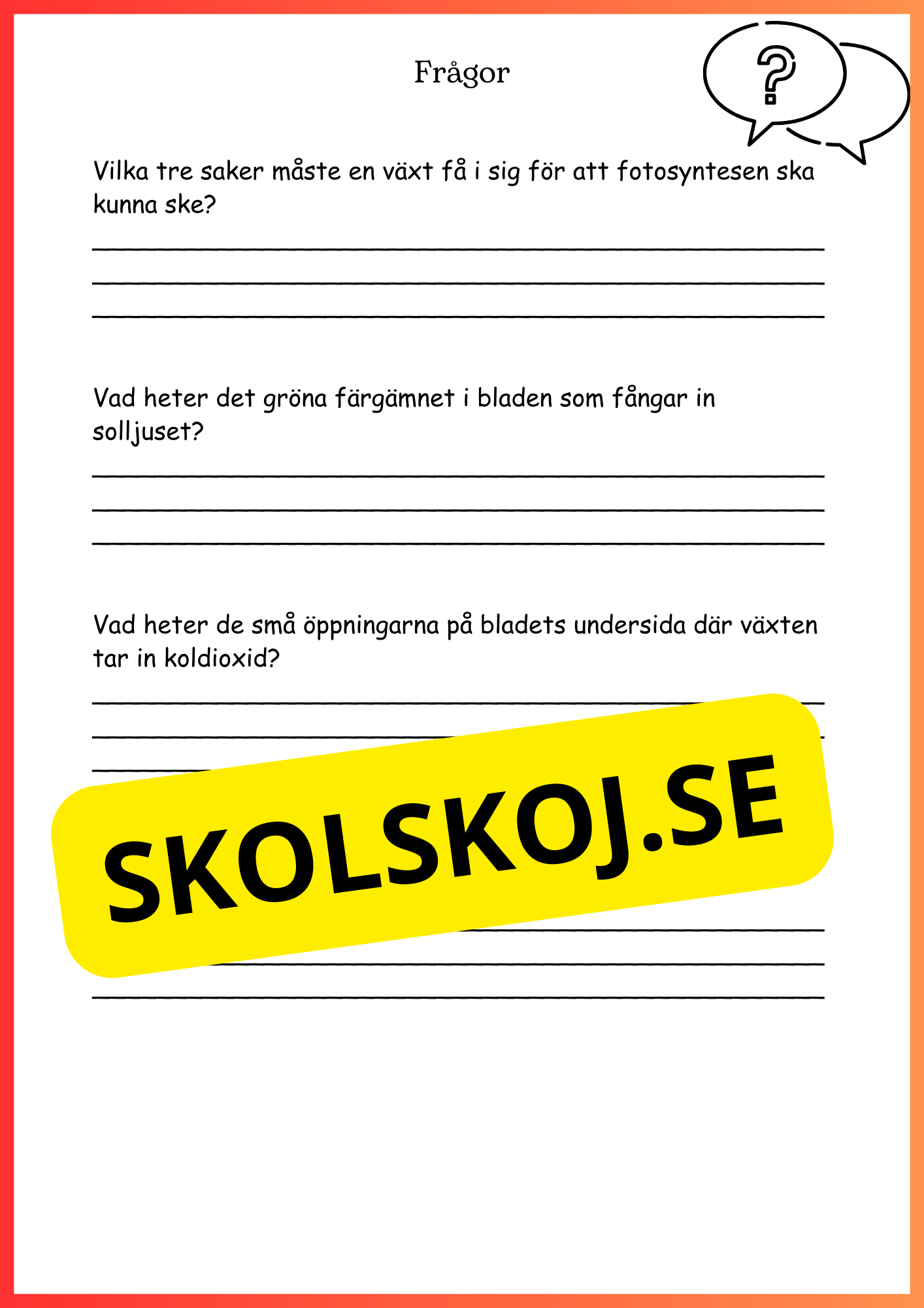 Kroppen behöver energi - Årskurs 4 - 6