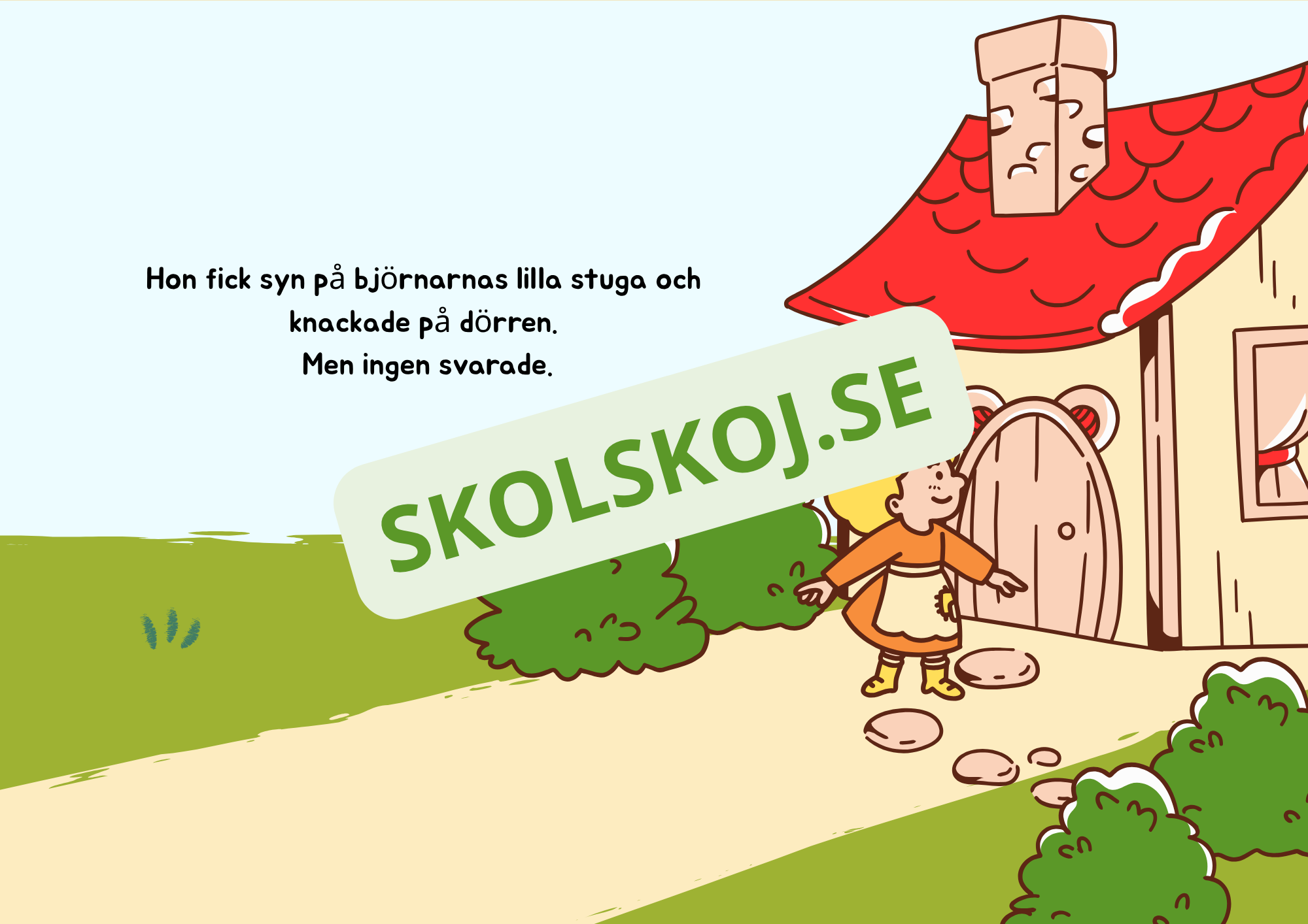Guldlock och de tre björnarna - Läsförståelse
