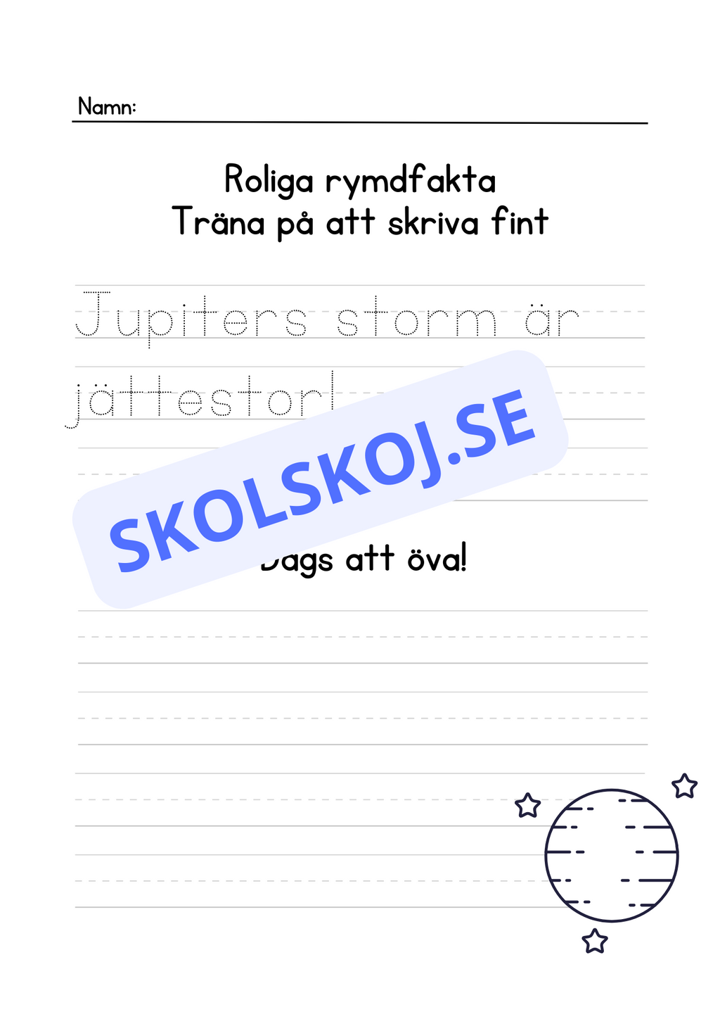 Roliga rymdfakta - Häfte