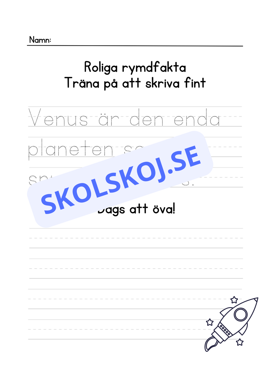 Roliga rymdfakta - Häfte