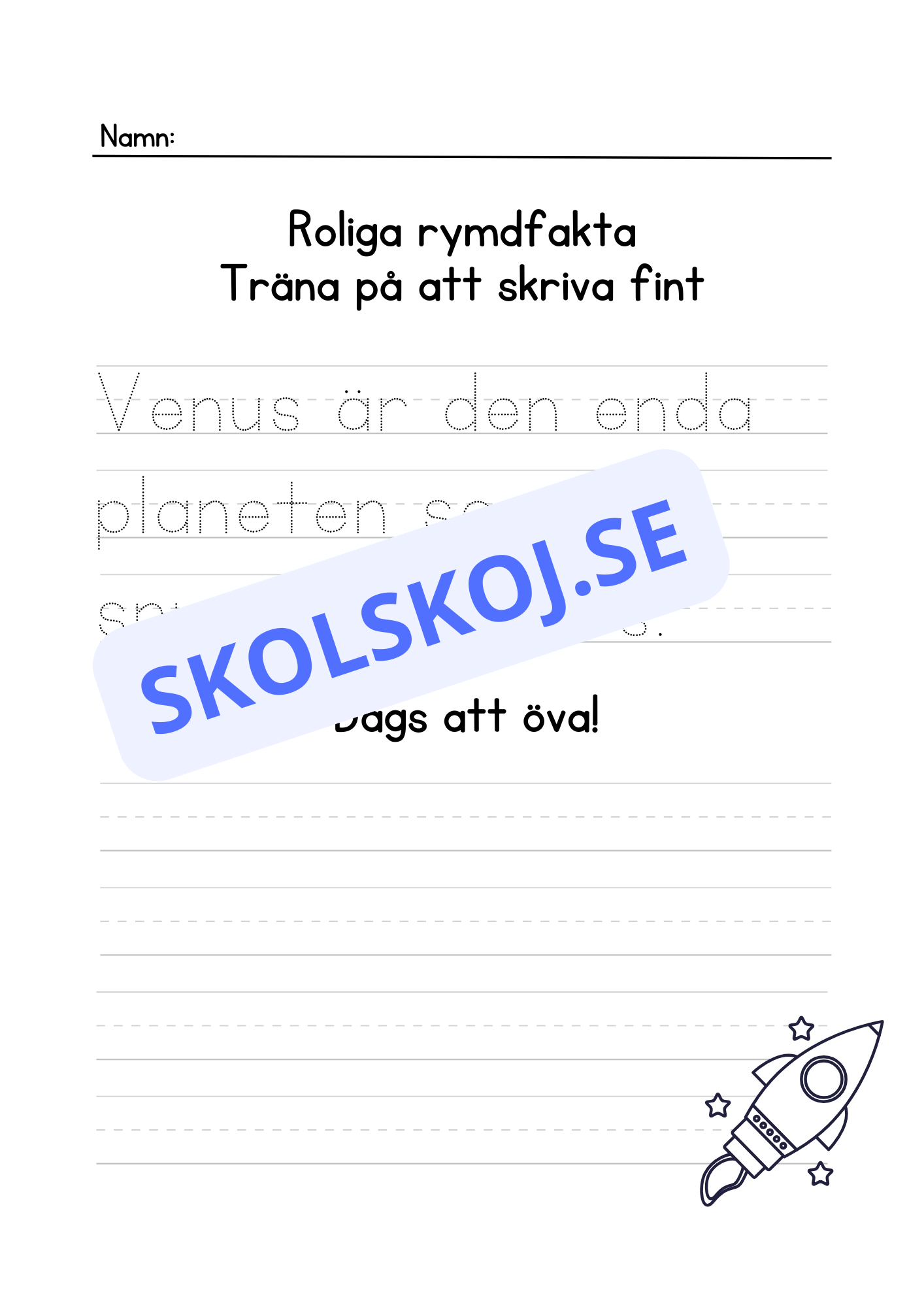 Roliga rymdfakta - Häfte