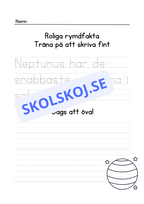 Roliga rymdfakta - Häfte