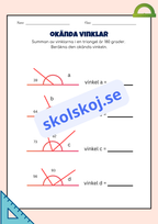 Klassificera och mät vinklar