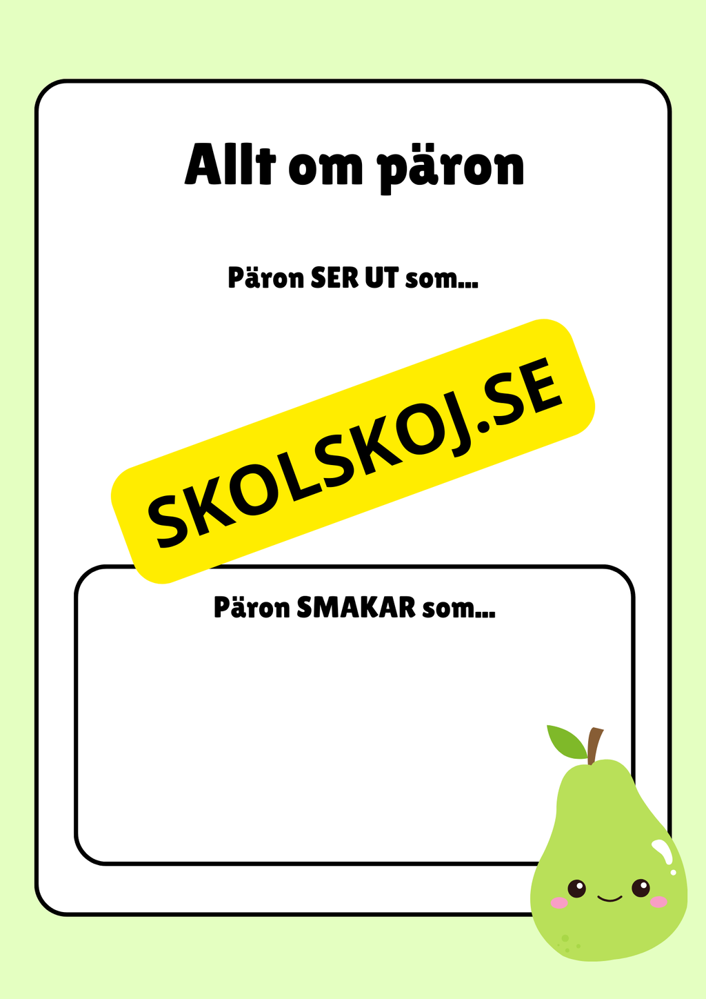 Allt om frukter - Häfte