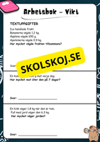 Arbetsbok - Vikt - Åk 4 - 5