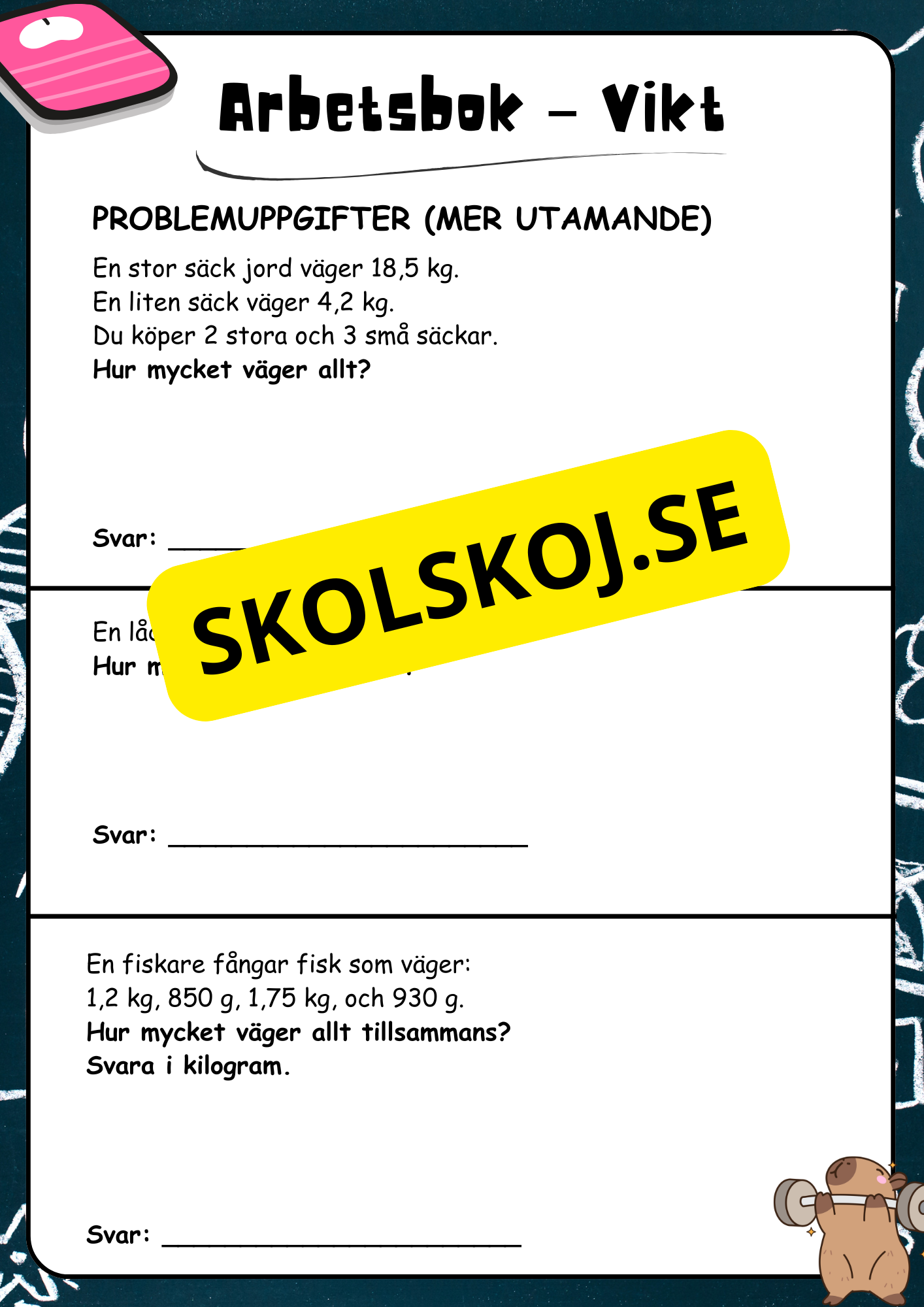Arbetsbok - Vikt - Åk 4 - 5