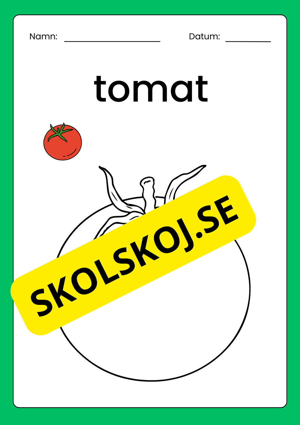 Målarbilder med grönsaker