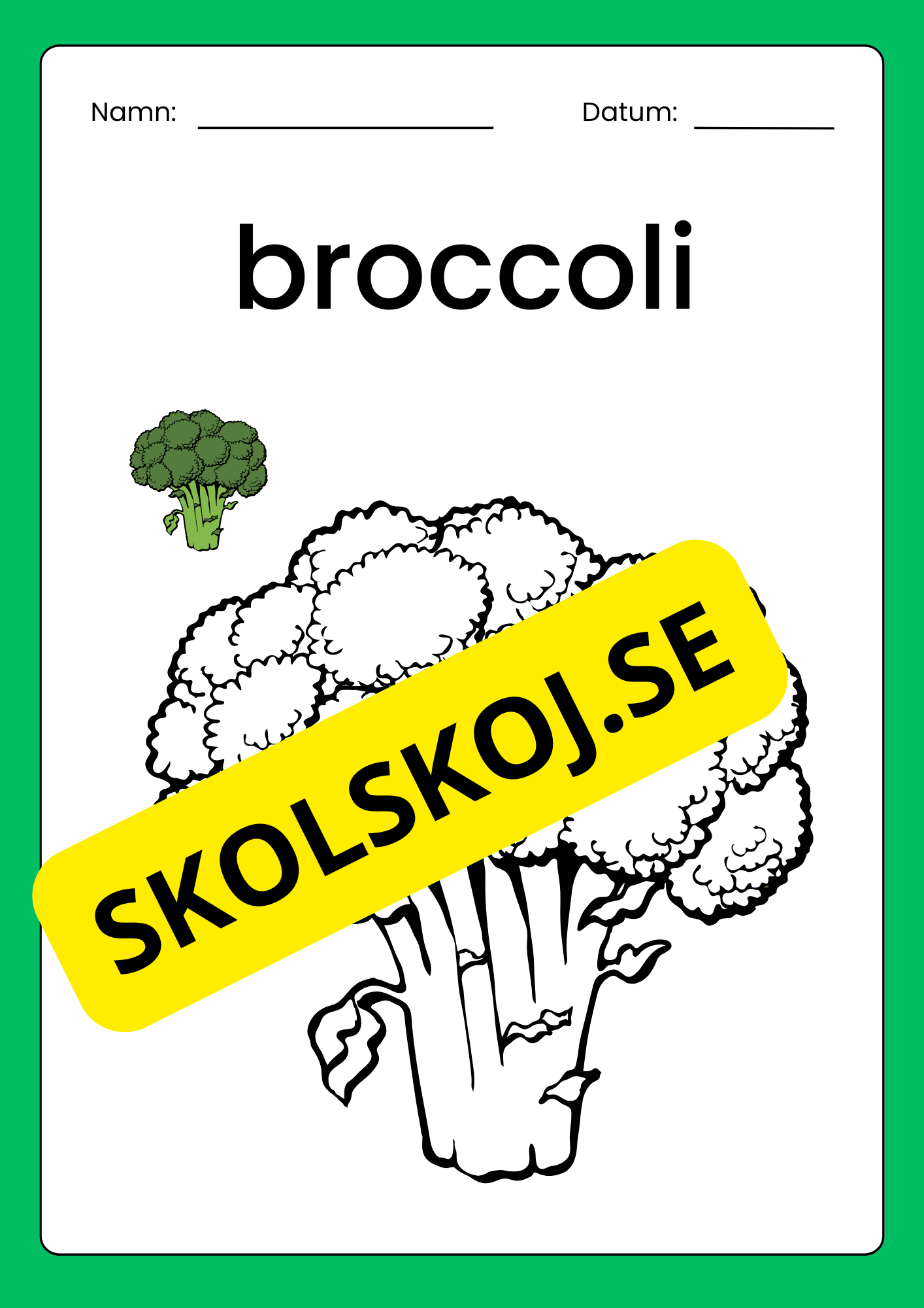 Målarbilder med grönsaker