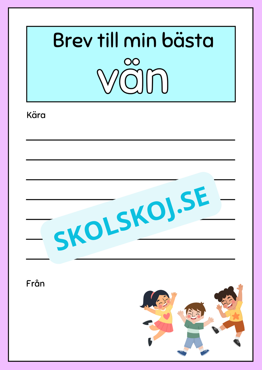 Skriv ett brev - Årskurs 2 - 3