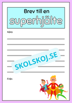 Skriv ett brev - Årskurs 2 - 3