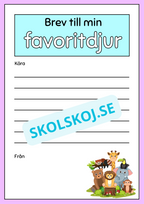 Skriv ett brev - Årskurs 2 - 3