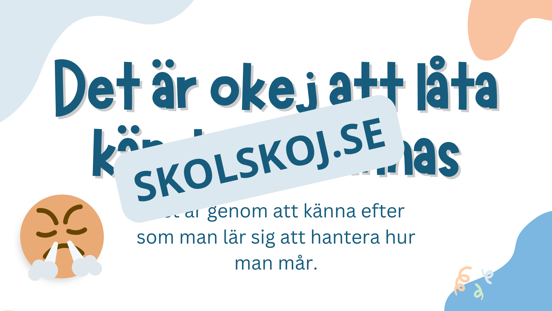 Det är okej att låta känslorna finnas