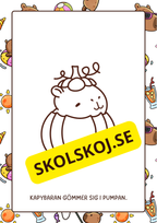 Min Kapybara - Halloween - Målar- och läsbok
