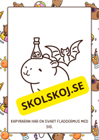 Min Kapybara - Halloween - Målar- och läsbok
