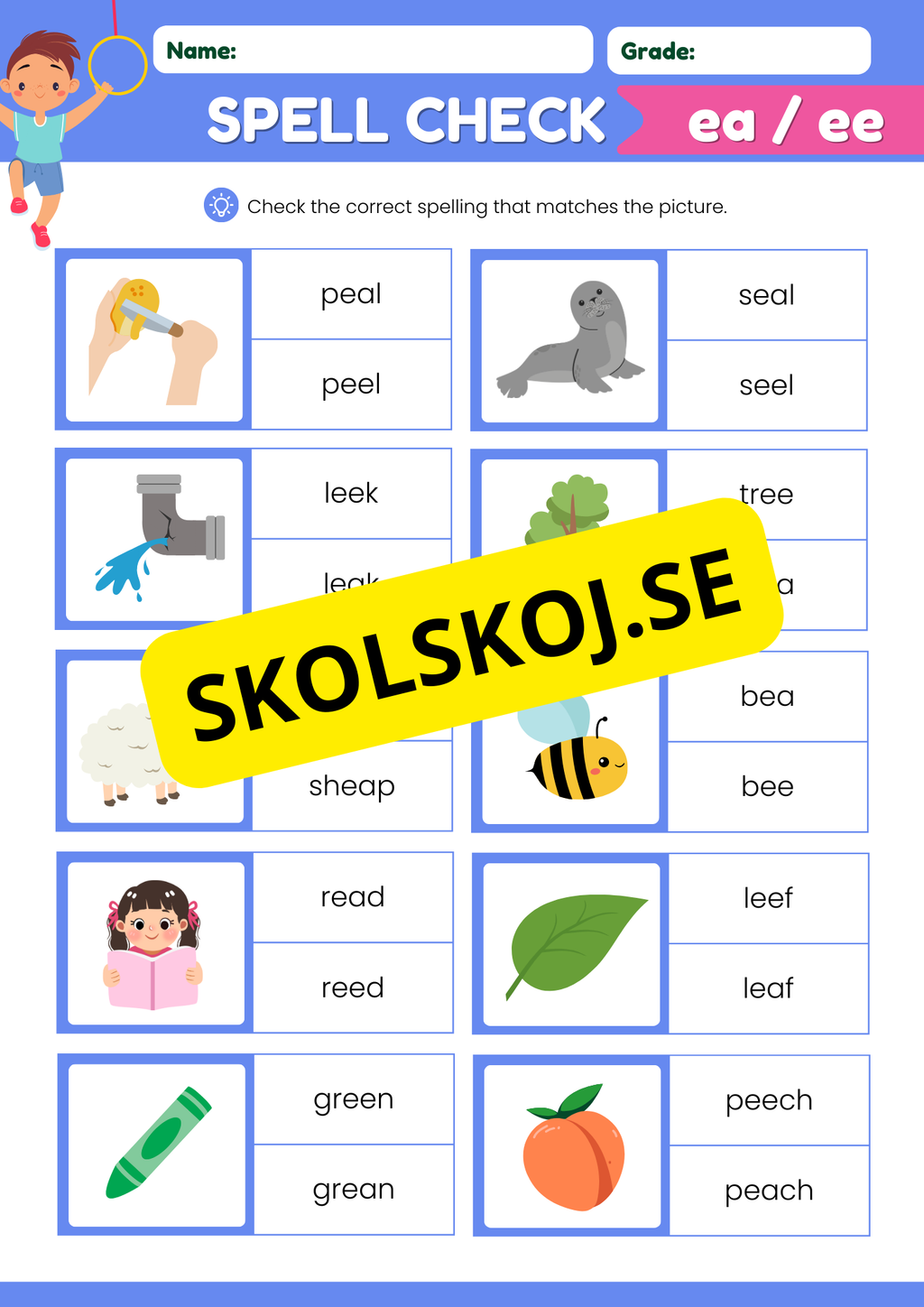 Engelska - Spell check
