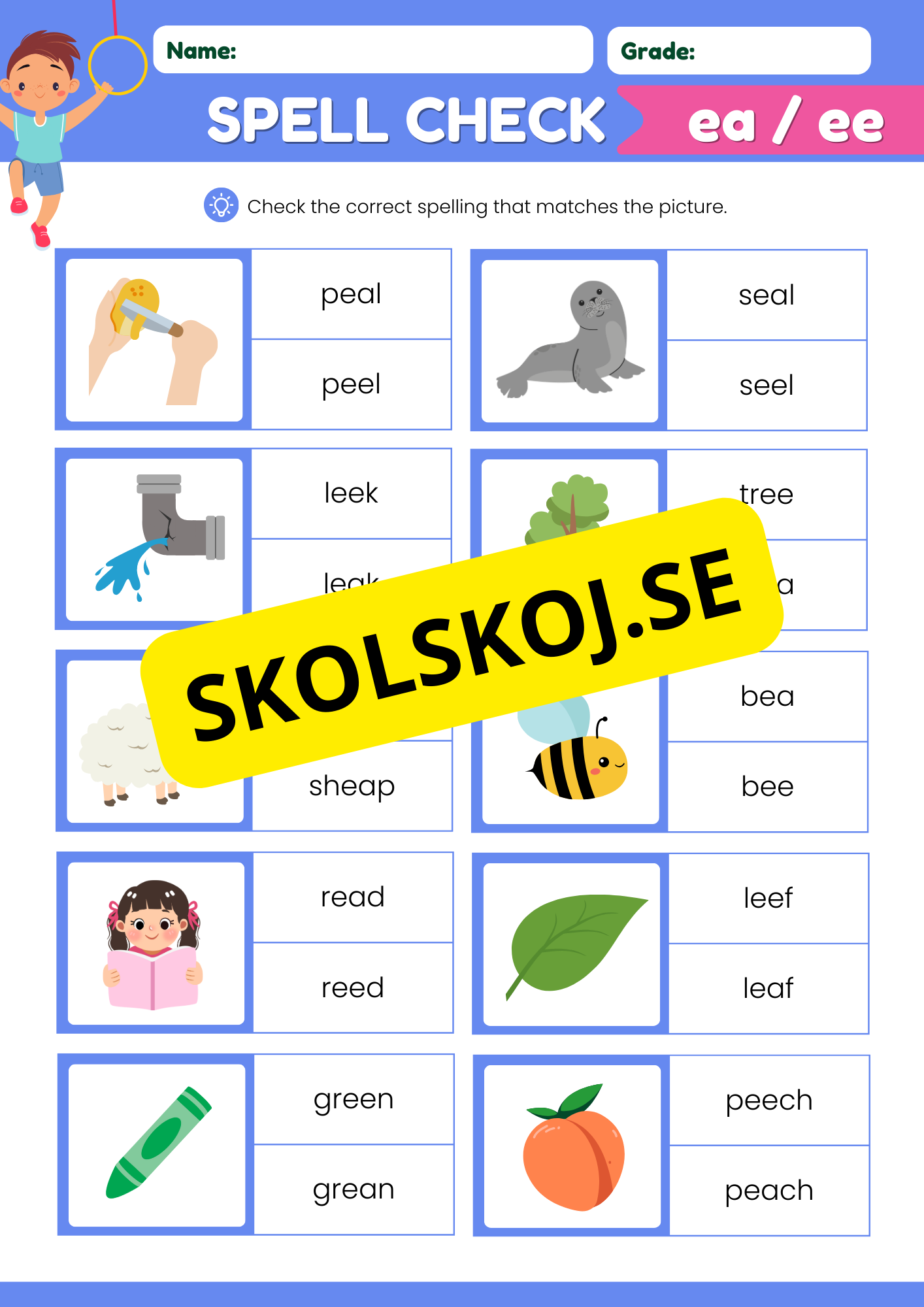 Engelska - Spell check