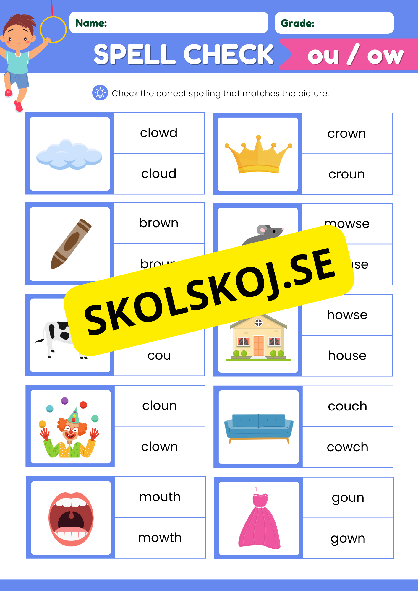 Engelska - Spell check