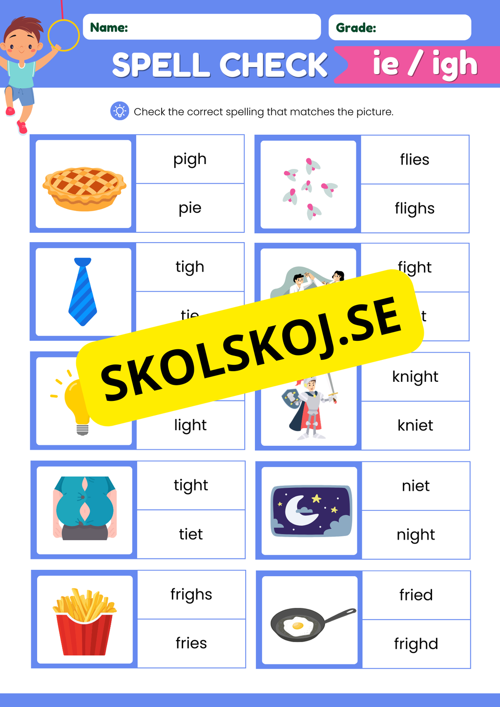 Engelska - Spell check