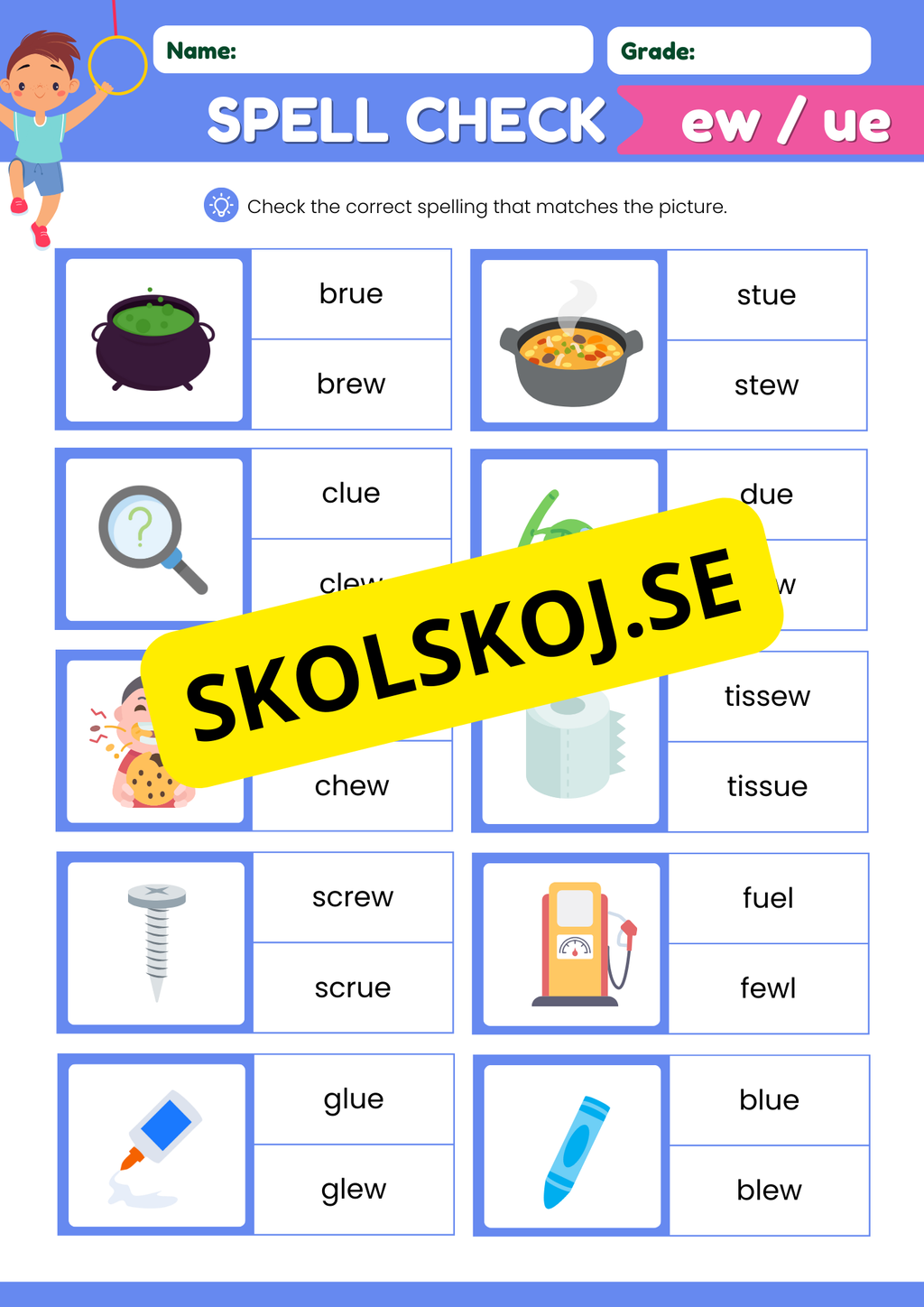 Engelska - Spell check