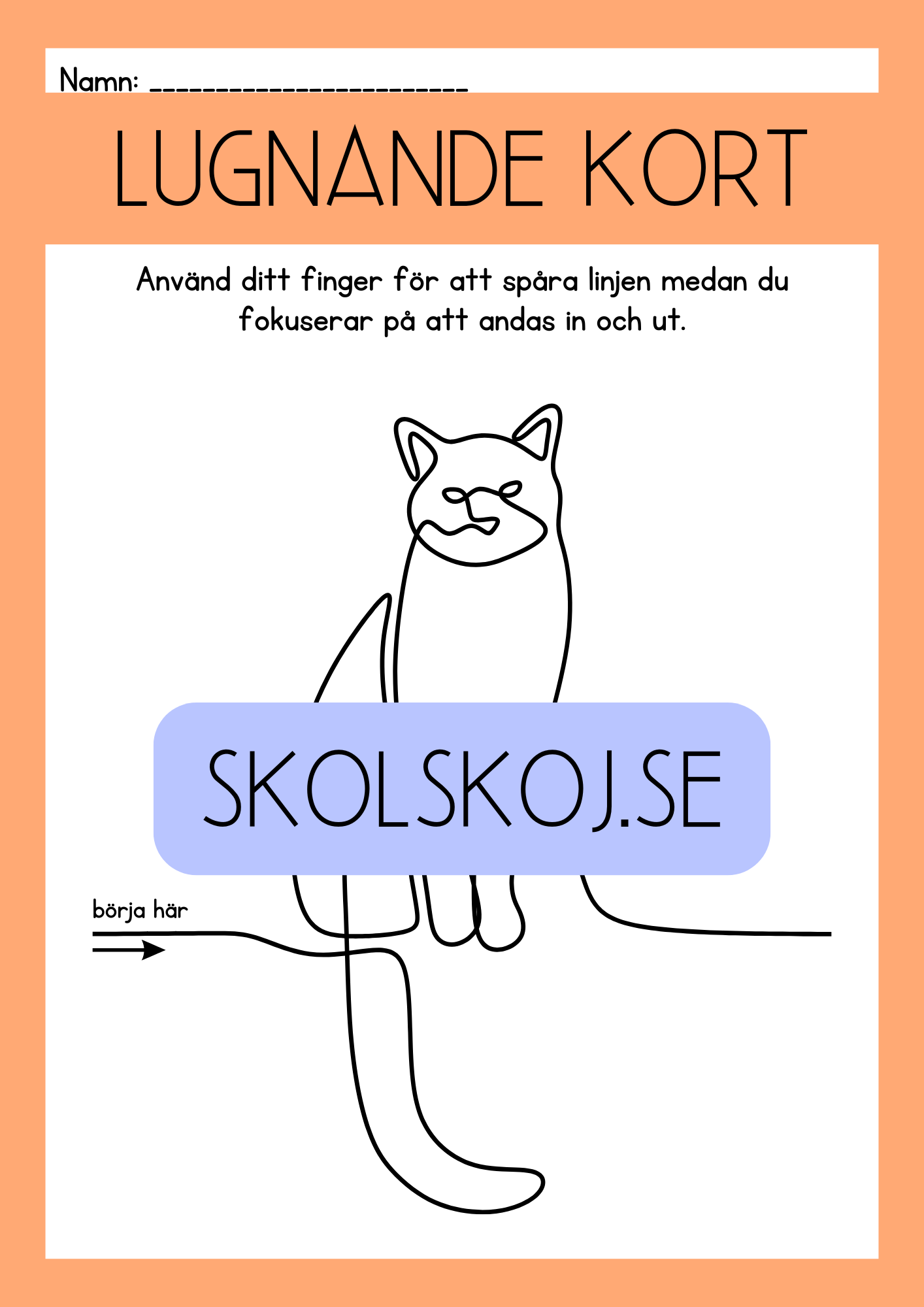 Specialpedagogik - Lugnade kort