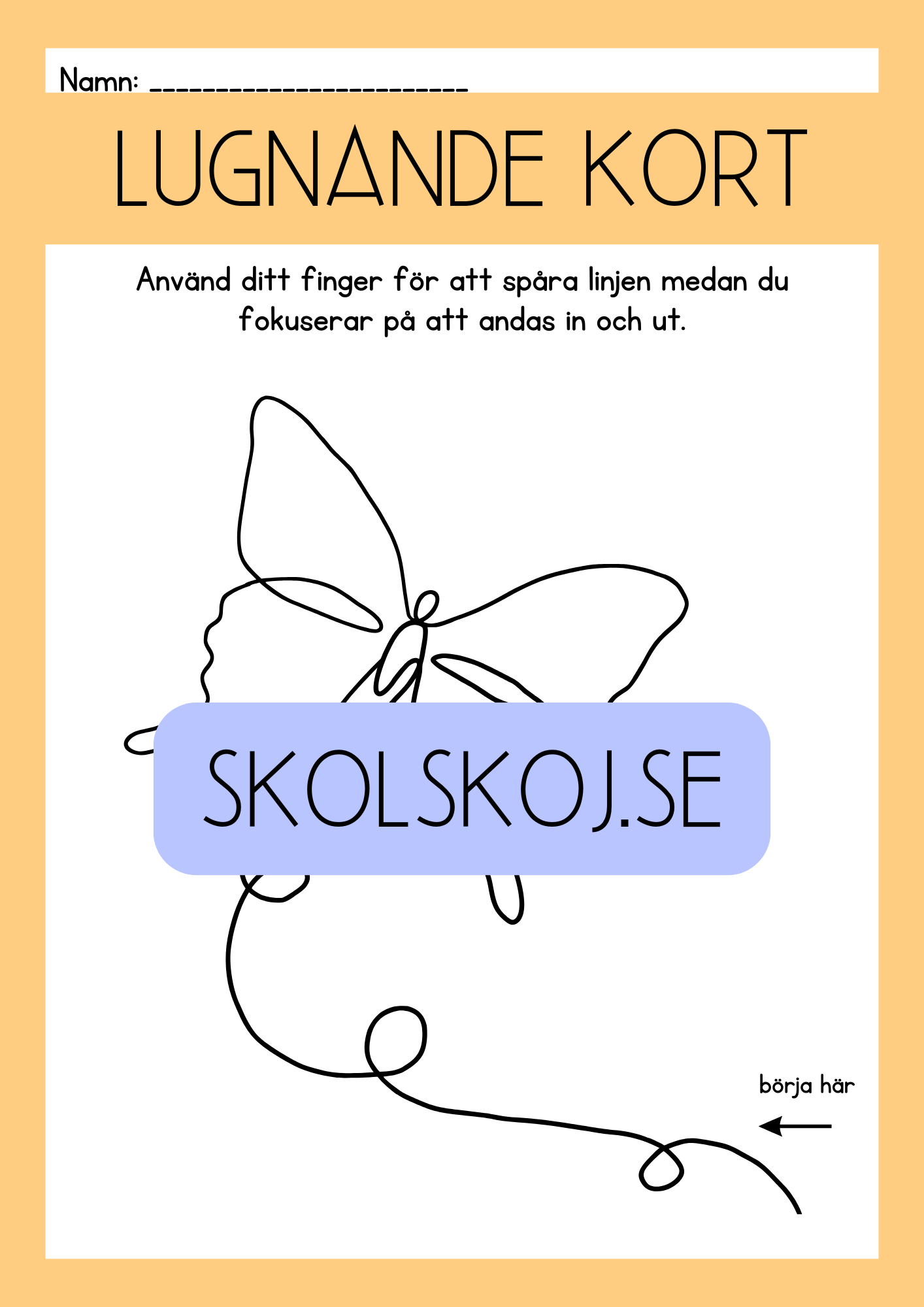 Specialpedagogik - Lugnade kort