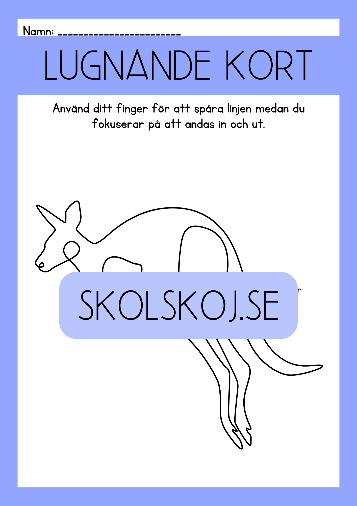 Specialpedagogik - Lugnade kort