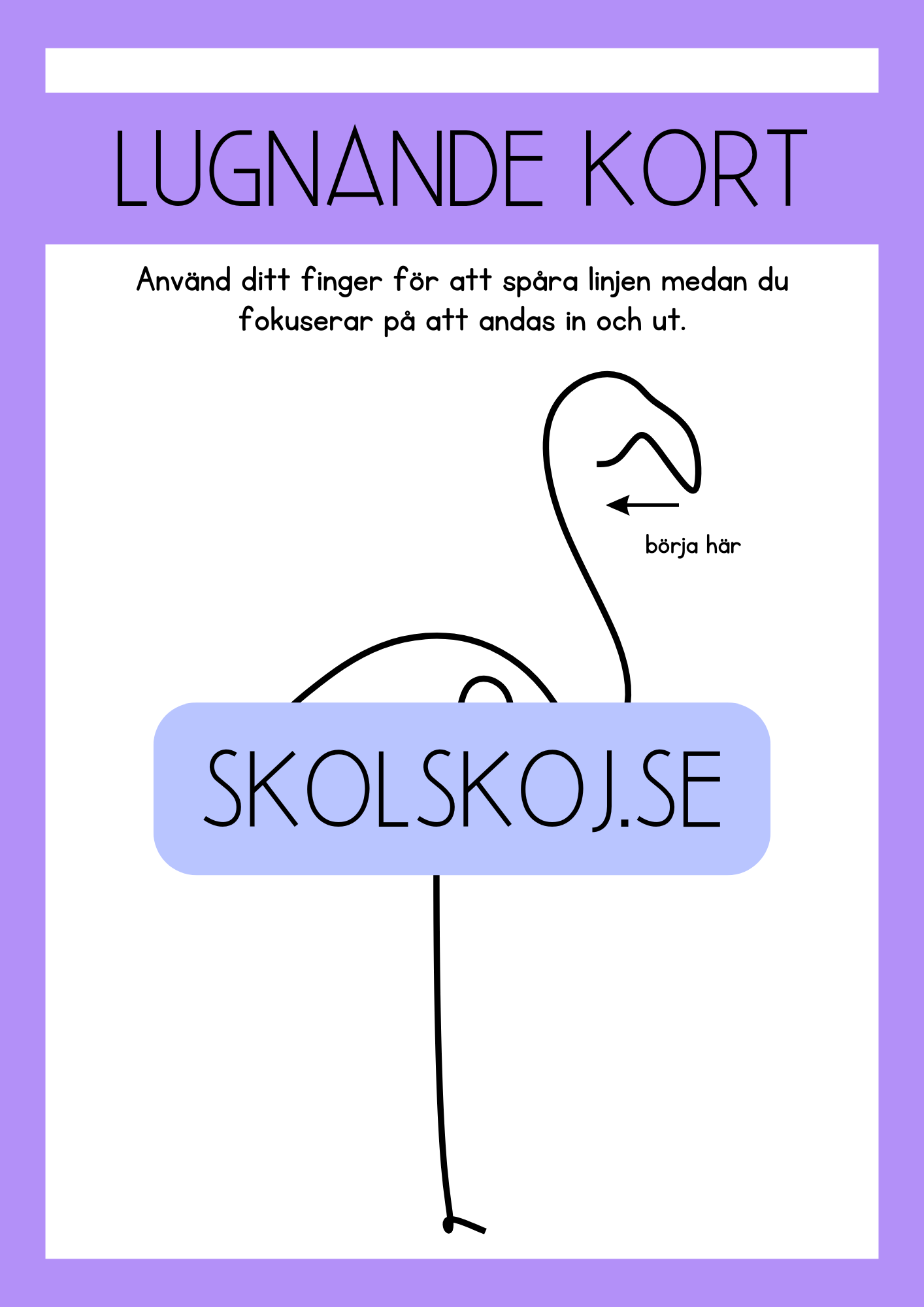 Specialpedagogik - Lugnade kort