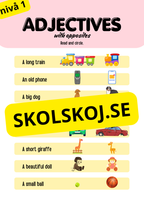 Engelska - Adjectives - Tre olika nivåer