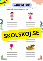 Engelska - Adjectives - Tre olika nivåer