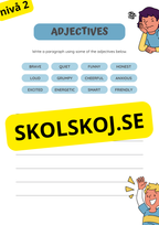 Engelska - Adjectives - Tre olika nivåer