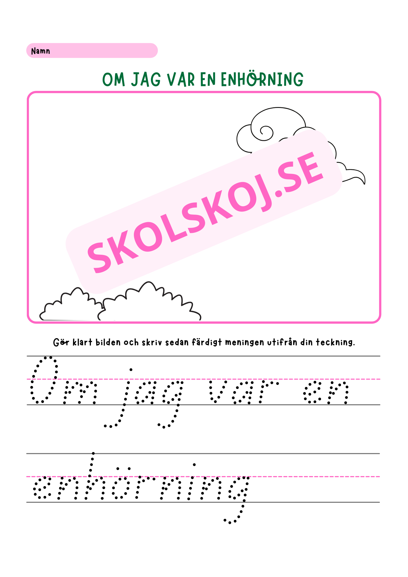 Rita klart – skriv klart