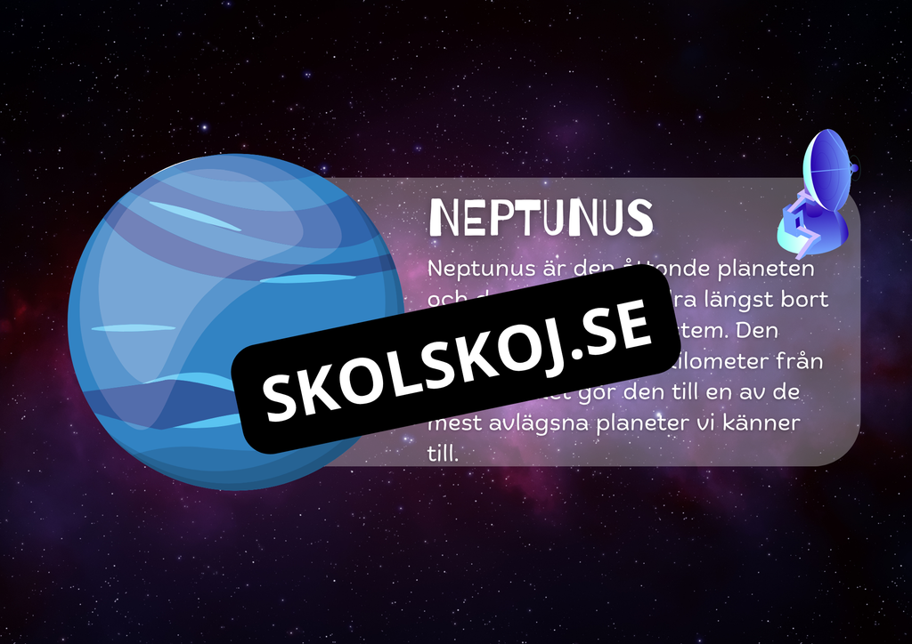 Planeterna i vårt solsystem - Presentation + frågor