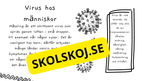 Virus - Biologi - Presentation + frågor - Åk 6 - 9