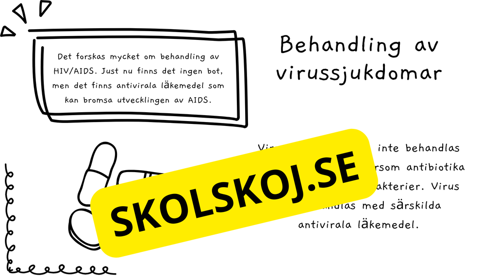 Virus - Biologi - Presentation + frågor - Åk 6 - 9