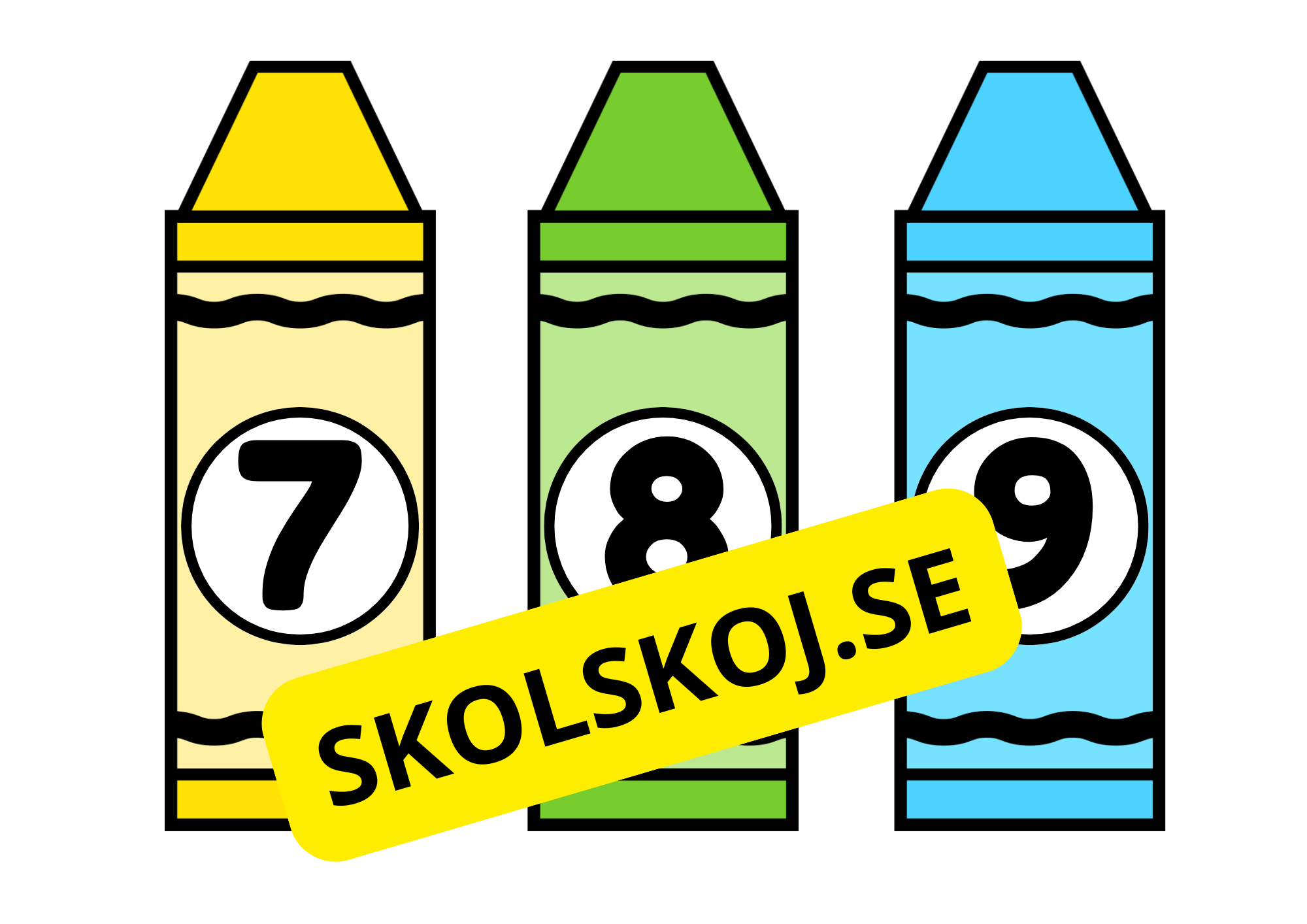 Sifferäventyr med färgglada kritor - A5 Storlek