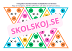 Triangelkort - Samband mellan multiplikation och division